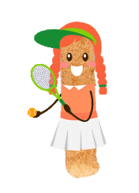 Workout Tennis Sticker by Alamii Food