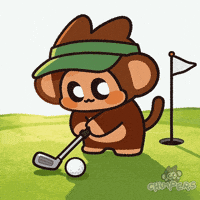 Golfing Hole In One GIF by Chimpers