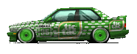 Driving Touring Car Sticker
