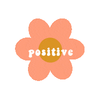 Be Positive Pink Sticker