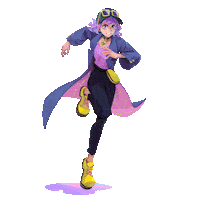 2D Running Sticker by mo.co