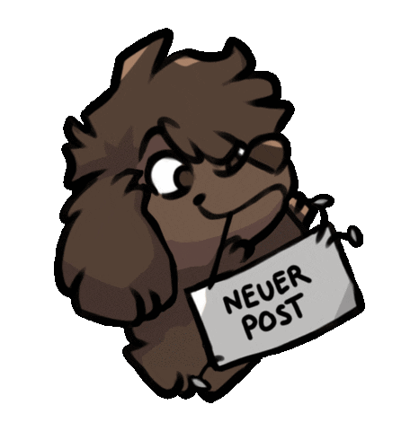 Dog New Post Sticker