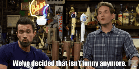 not funny no GIF by It's Always Sunny in Philadelphia