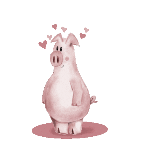 In Love Hearts Sticker