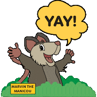 Opossum Yes Sticker by Marvin The Manicou
