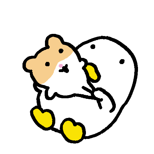 oridoogi gym rabbit duck hamster Sticker