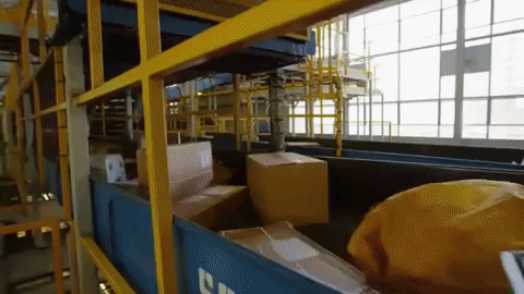 fedex package sort GIF