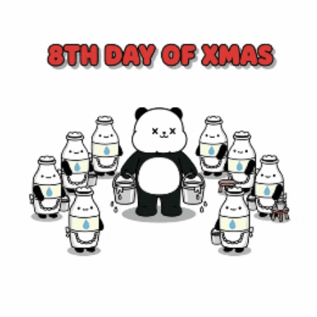 12 Days Of Christmas Xmas Countdown GIF by Kanpai Pandas