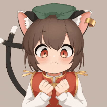 sugihwaras12 giphygifmaker chen touhou GIF