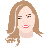 Vote Early Sticker by Team Lizzie
