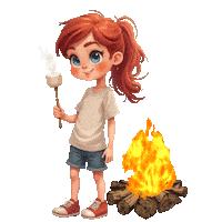 Boys Girls Bonfire Sticker