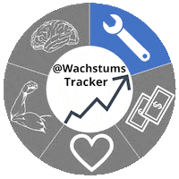 Wachstumstracker gesundheit finanzen beruf selbst Sticker