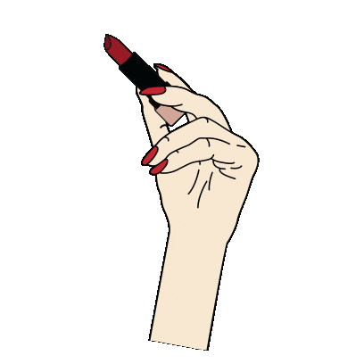 hand lipstick Sticker by Realher Makeup