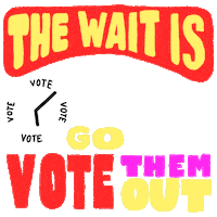 Vote Early Donald Trump Sticker by Creative Courage