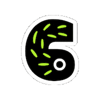 Number Six Fun Sticker by Letrástica Fest