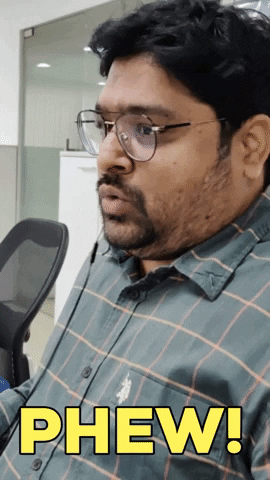 Relax Sweating GIF by Quixy