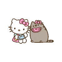 Hello Kitty Cat Sticker by Pusheen