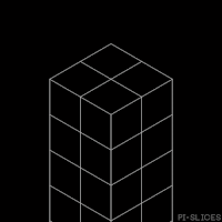 black and white 3d GIF by Pi-Slices
