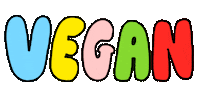 Text Vegan Sticker by pey chi