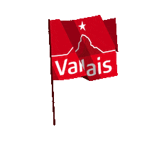 valaiswallis flag fahne drapeau valais Sticker