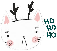 dorotaduzinkiewicz cat christmas illustration fox Sticker