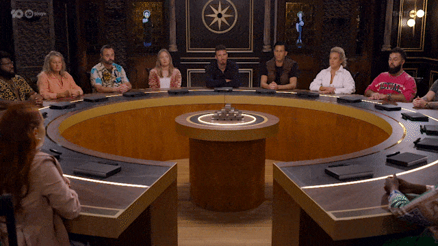 Vote Think GIF by The Traitors Australia