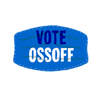 Senate Race Mask Sticker by Creative Courage