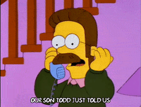 Nervous Season 3 GIF by The Simpsons