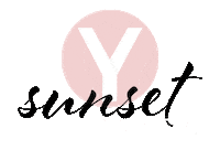 Yoga Sunset Sticker by Yogasecrets