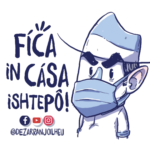 Corona Quarentena Sticker by Dezarranjo Ilhéu