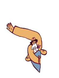 Wave Hello Sticker by Goodtime Monty