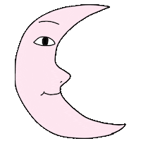 Pink Moon Sticker by rrrnte