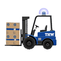 Firefighter Forklift Sticker by THW OV Oldenburg