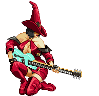 rock and roll guitar STICKER