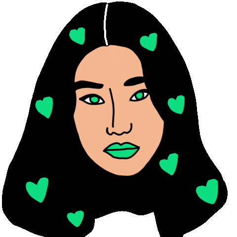 Peggy Gou Hearts Sticker