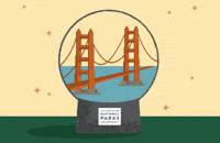 Bridge Snowglobe GIF by Parks Conservancy