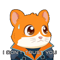 Nervous Yeah Right Sticker by Hamieverse