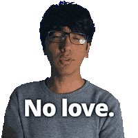 No Love Sticker