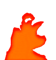 fire heat Sticker