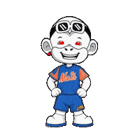 New York Mets Smile Sticker by Zhot