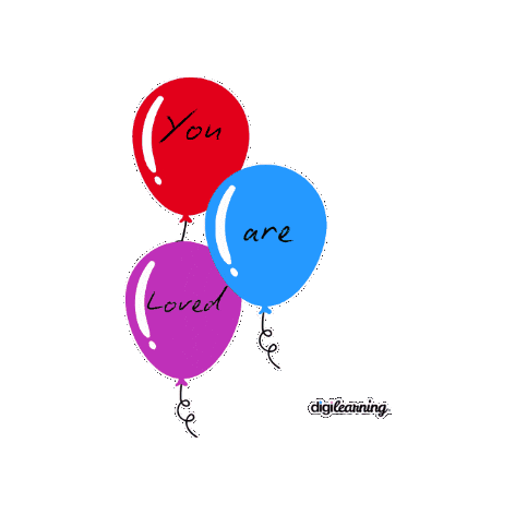 Peace Balloons Sticker by digilearning