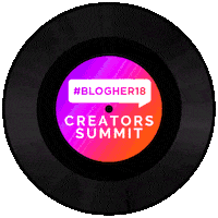 vinyl spinning Sticker by BlogHer