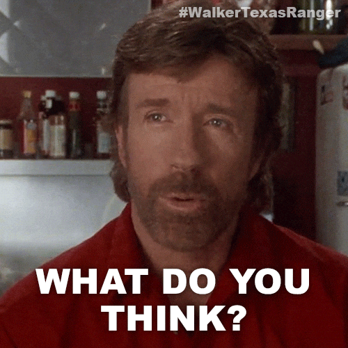 What Do You Think Chuck Norris GIF by Sony Pictures Television


inFLux English School: Como pedir a opinião de alguém em inglês