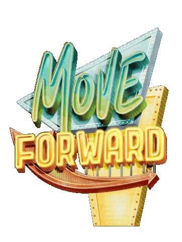 aysaptr motivation lettering forward move forward Sticker