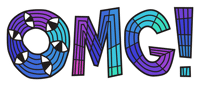 Rainbow Omg Sticker by Jeff McCann