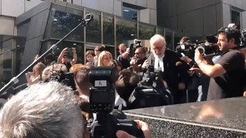 Pell Lawyer Surrounded by Media on Leaving Court After 'Plain Vanilla' Abuse Comments