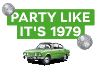 Good Times Party Sticker by Škoda Global
