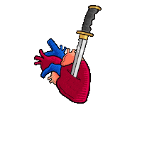 Kill Bill Heart Sticker by Alejandro Os