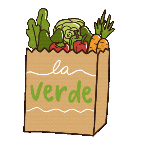 Verde Veggie Sticker by Politopia Ilustraciones