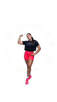 Strength Strong Looks Good On You Sticker by Burn Boot Camp
